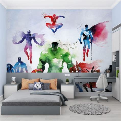 Marvel Heroes for Kids Wall Mural