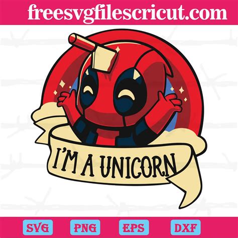 Deadpool Unicorn, Svg Png Dxf Eps Digital Download - free svg files for ...