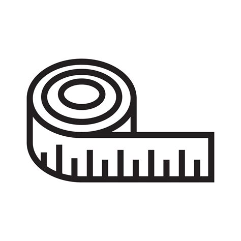 Measuring tape icon vector illustration for graphic and web design ...