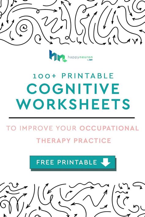 Free Cognitive Worksheets | Great for Adults & Kids - PDF | Therapy ...