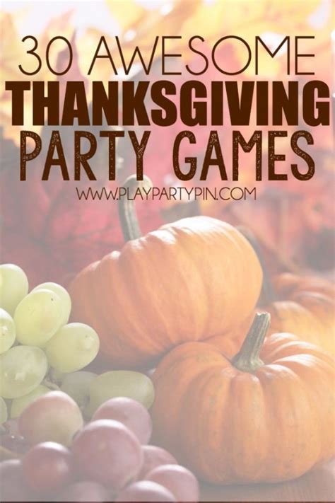 30 Awesome Thanksgiving Party Games – Party Ideas