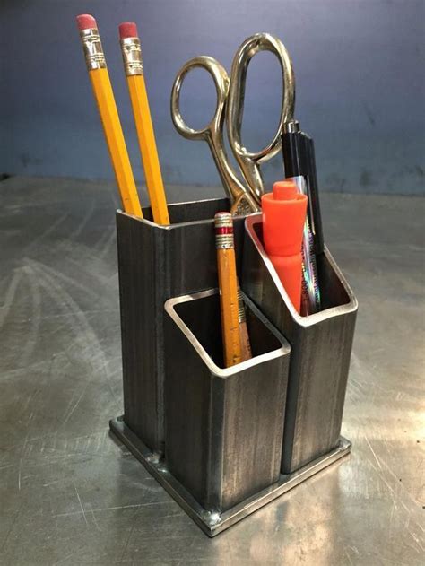 Industrial desk organizer for home and office Loft office pen holder ...