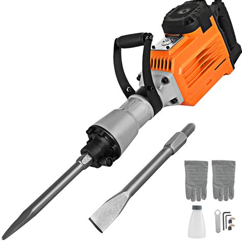 VEVOR 3600W Electric Demolition Hammer Heavy Duty Concrete Breaker 1400 ...