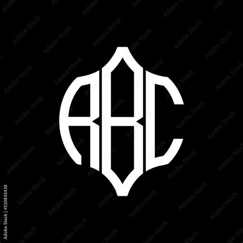 RBC letter logo. RBC best black background vector image. RBC Monogram ...