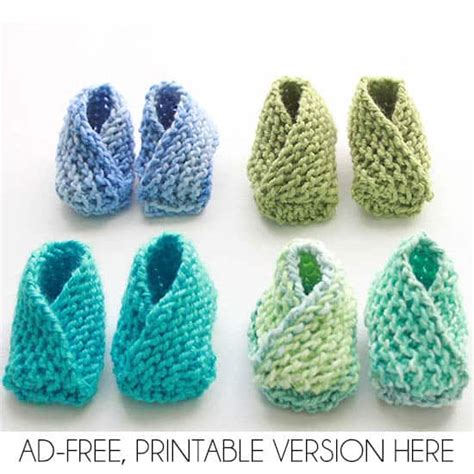 Easiest Baby Booties Ever Knitting Pattern