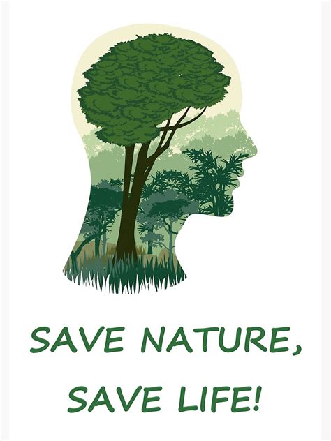 "Save nature" Poster for Sale by herzbuaontour | Redbubble