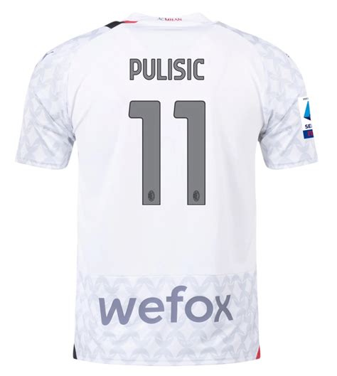 Pulisic AC Milan 23/24 Away Jersey - SoccerArmor