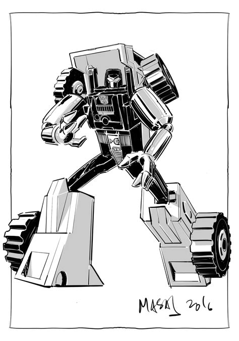 TF Scraps: Sketch - G1 Huffer Fanart