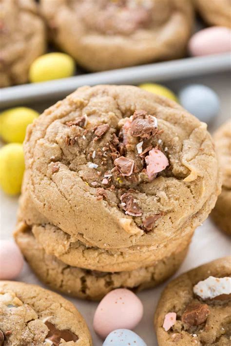 Cadbury Mini Egg Cookies - Crazy for Crust