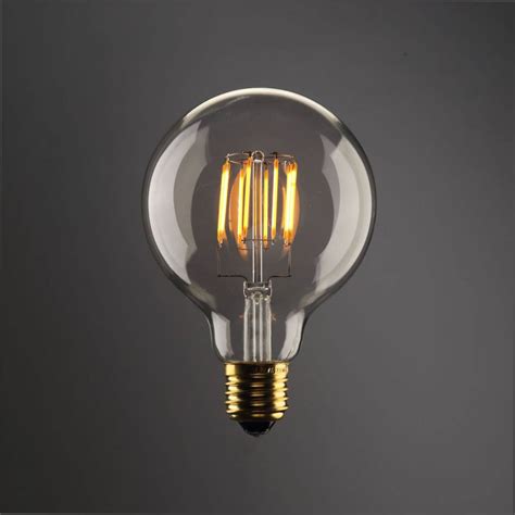 Ampoule LED E27 ronde 8W dimmable filament dorée | Myplanetled