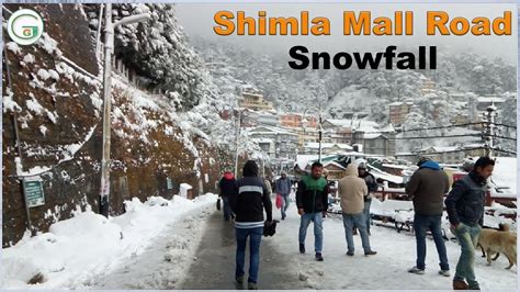 Snowfall in Shimla Mall Road 2022 | Genius Guruji Vlog #3 - YouTube