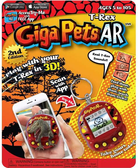 Giga Pets AR T-Rex Virtual Pet Toy - Walmart.com - Walmart.com