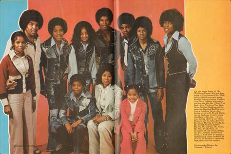 The Jackson Family from Black Stars Magazine (1974) (L-R Rebbie Jackson ...