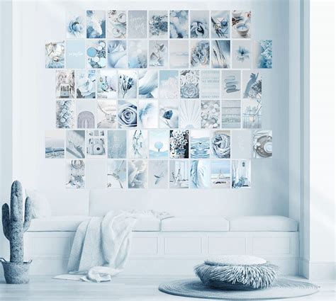 Blue Wall Collage Kit Aesthetic Pictures Aesthetic Room Decor Bedroom ...