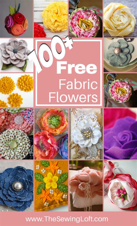 100+ DIY Fabric Flower Patterns You Can Make - The Sewing Loft