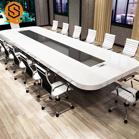 Shinesunchin New Style White Conference Room Tables Office Conference ...