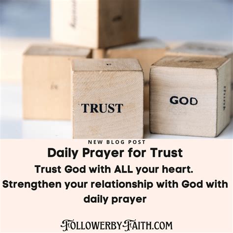 Daily Prayer for Trust Follower by Faith