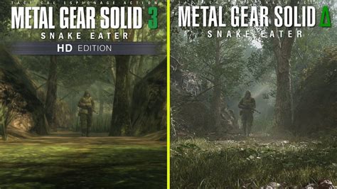 Metal Gear Solid 3 - Original vs Remake Early Graphics Video Comparison