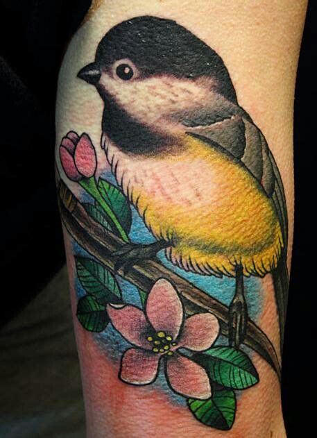 Chickadee bird tattoo | Ink | Pinterest | Chickadee tattoo, Bird and ...