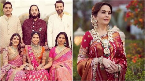 Radhika Merchant, Isha Ambani, Nita Ambani, Shloka Mehta look gorgeous ...