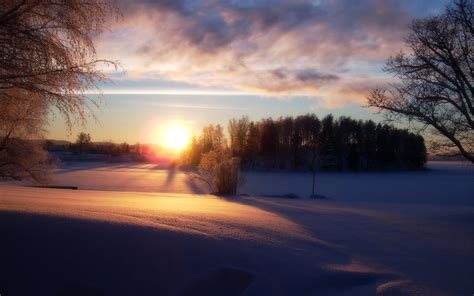 🔥 [50+] Snowy Sunset Wallpapers | WallpaperSafari