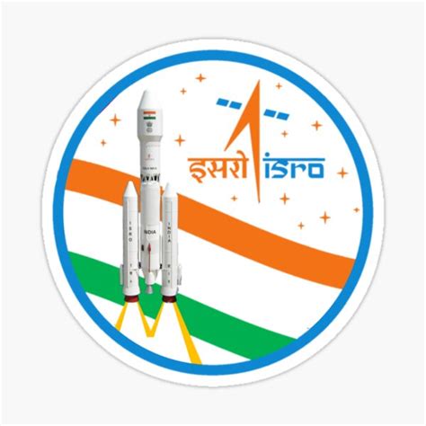 "ISRO India Rocket Tee - Indian Space Exploration Shirt" Sticker for ...