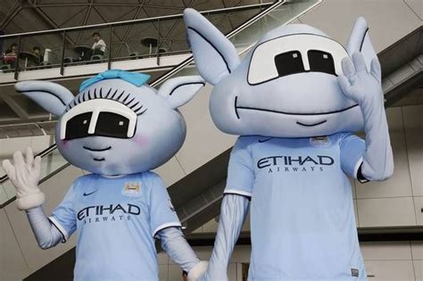 Moonbeam and Moonchester of Manchester City #nbcsports | Mascot ...