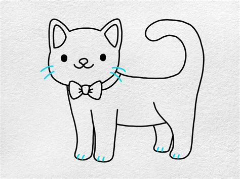 Cute Kitty Drawing - HelloArtsy