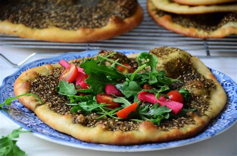 Lebanese man’oushe, za’atar flatbread - Maureen Abood