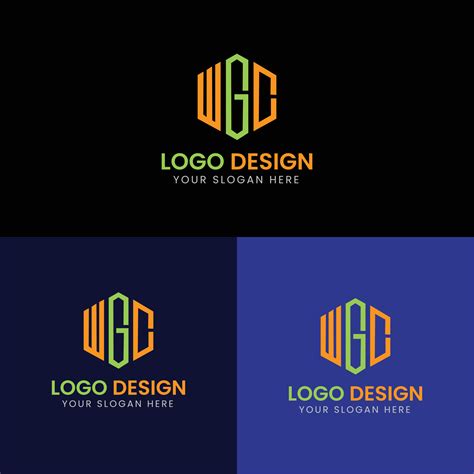 Creative WGC logo design 5270019 Vector Art at Vecteezy