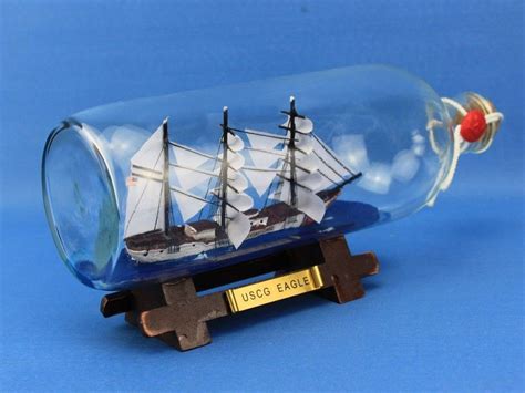 Buy United States Coast Guard USCG Eagle Model Ship In A Glass Bottle ...