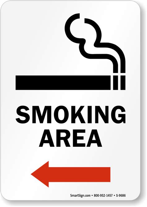 Smoking Area Signs