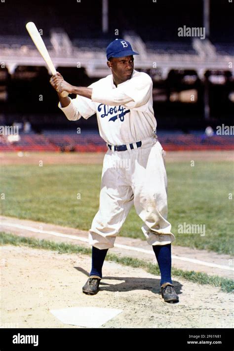 Jackie Robinson, American Baseball Legend Stock Photo - Alamy