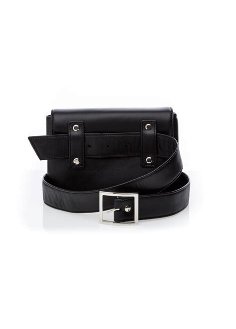 CLASSIC BELT BAG Black Leather Bag for Women Black Belt - Etsy