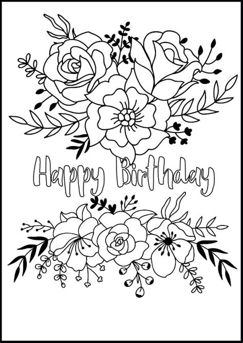 Birthday Coloring Pages Printable