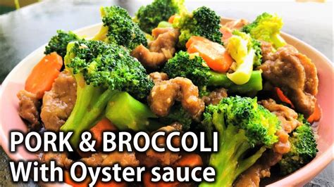 How to cook Stir Fry Pork & Broccoli with Oyster Sauce | Pork with ...