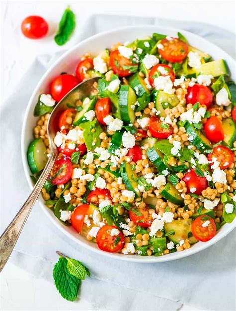 Couscous Salad with Feta and Lemon Dressing – WellPlated.com