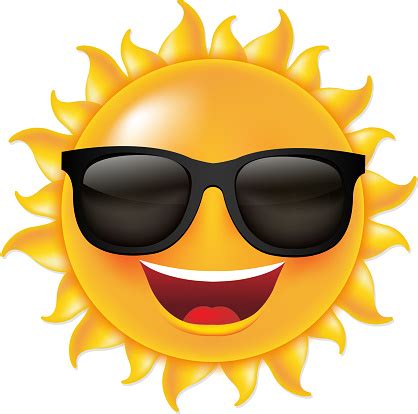 Sun With Sunglasses Stock Illustration - Download Image Now - Sun ...