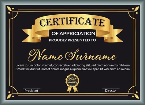 Award Certificate Design Template - Tisnyi.com