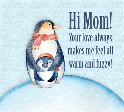 Hi Mom Cute Penguins. Free Say Hi to Mom Day eCards, Greeting Cards ...