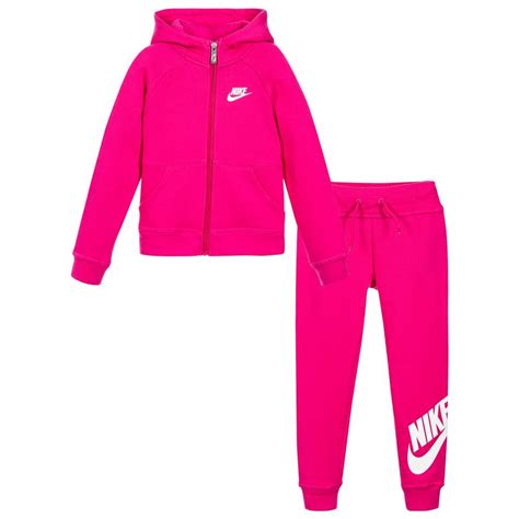 Nike - Girls Pink Tracksuit | Childrensalon | Clothes design, Pink ...