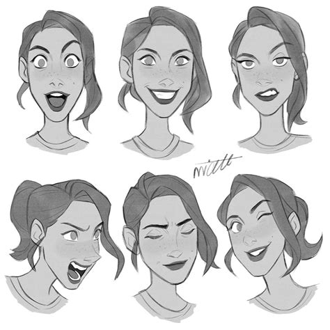 Pin by Ryan Simmons on Character Design: Women | Cartoon faces ...