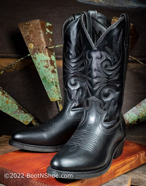 Men's Black Paris Western Boots 4240 — Boyers BootnShoe