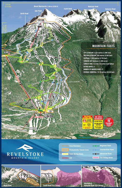 Revelstoke Ski Trail Map - Revelstoke BC • mappery