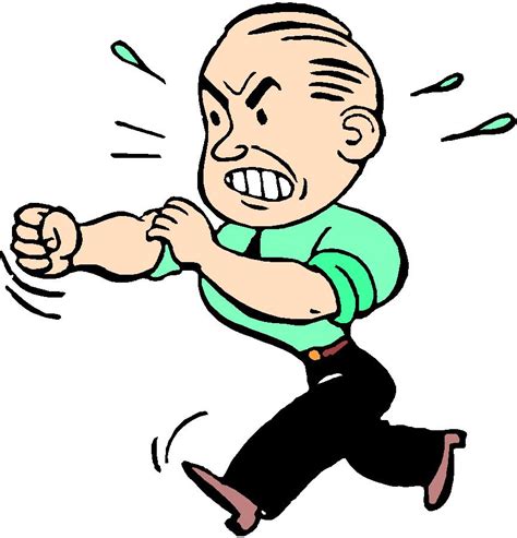 angry cartoon man - Clip Art Library