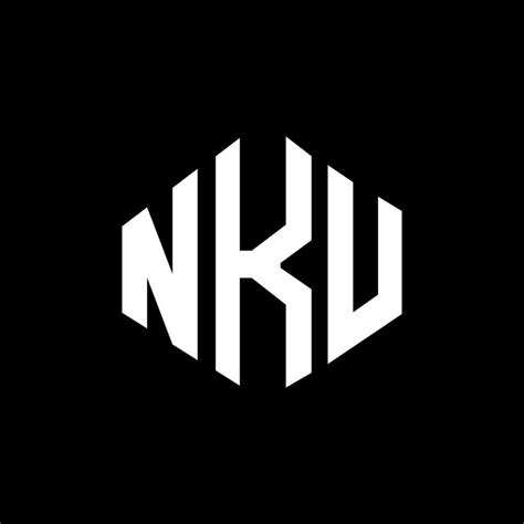 NKU letter logo design with polygon shape. NKU polygon and cube shape ...