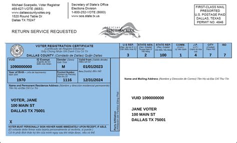 Understanding Your Texas Voter Registration Certificate - Disability ...