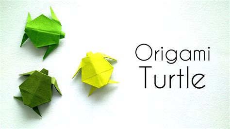 Origami Animals Tutorial: Origami Turtle - YouTube