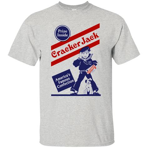 Cracker Jack, Popcorn, Candy, Prize, Retro T-Shirt - Ash - T-Shirts