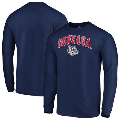 Fanatics Branded Gonzaga Bulldogs Navy Campus Long Sleeve T-Shirt